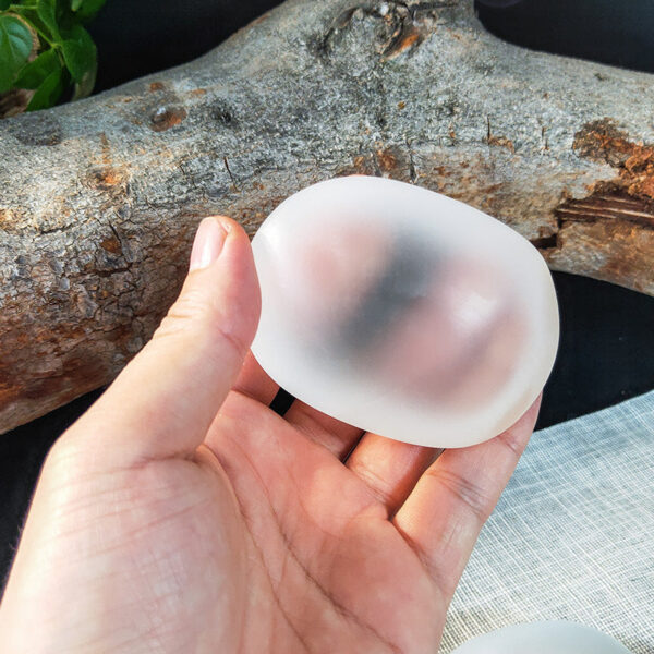 Selenite摩洛哥透石膏能量疗愈石把玩件天然石膏鹅卵石精品 仪式工具