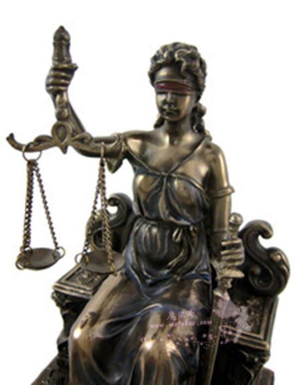 *美国进口正义女神贾斯蒂西亚铜像Justicia - 图片 4