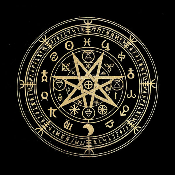 TLMF 加厚麻布高清晰烫金图案塔罗布tarot playmat 高质量桌布 - 图片 9