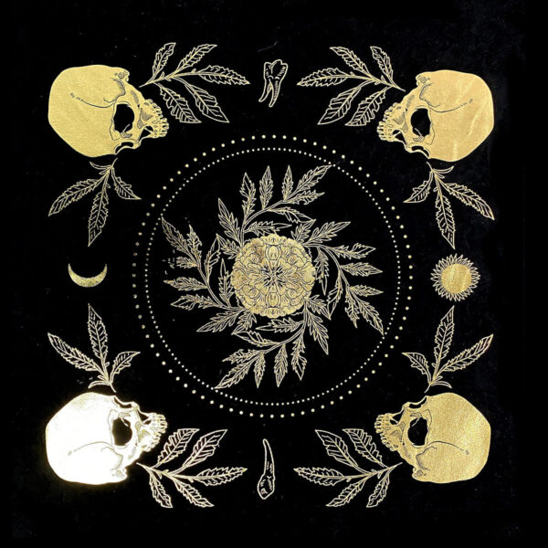 TLMF 加厚麻布高质量塔罗布tarot playmat高清晰图案烫金桌布49*49cm - 图片 13