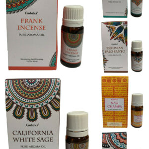 正品 Goloka香熏精油白鼠尾草Palo Santo没药纯广藿香Nag Champa精油