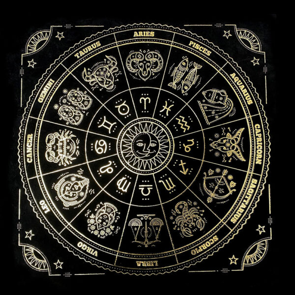 TLMF 加厚麻布高清晰烫金图案塔罗布tarot playmat 高质量桌布 - 图片 4