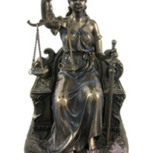 *美国进口正义女神贾斯蒂西亚铜像Justicia