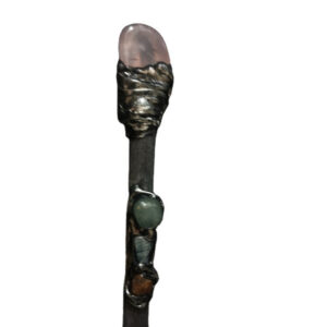 FHSJP WITCH魔法棒magic stick紫水晶三碎石权杖仪式道具Magic wand 魔法杖