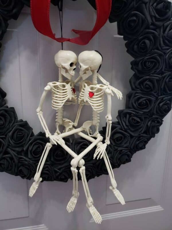 Valentine's day gift 情人节礼物哥特式骷髅爱好者花环 - 图片 3