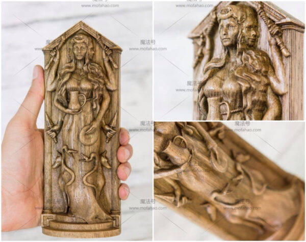 *正品 进口HEKATE手工定制赫凯特塑像 异教徒家庭祭坛异教徒女神 赫卡特 - 图片 5