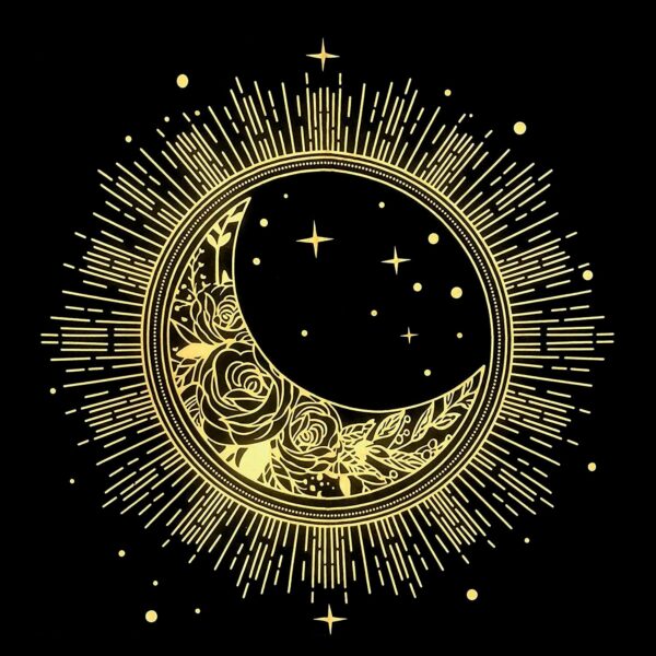 TLMF 加厚麻布高质量塔罗布tarot playmat高清晰图案烫金桌布49*49cm - 图片 14