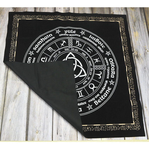 Triquetra Pagan Wheel of the Year 女巫日历塔罗牌altar桌布 - 图片 6