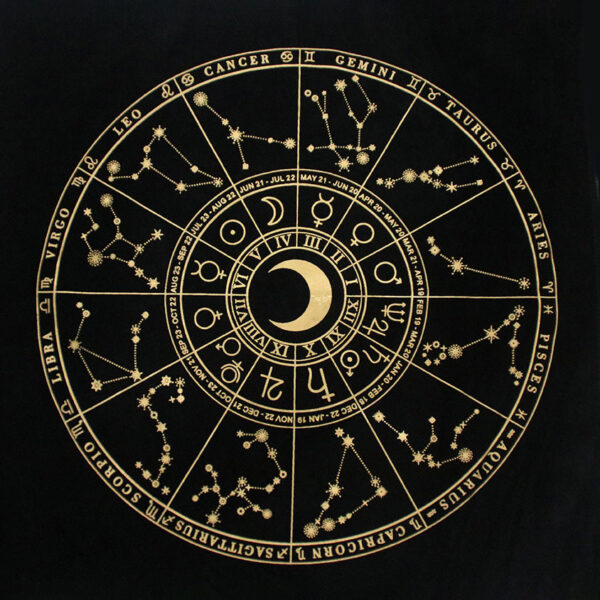 TLMF 高质量加厚麻布高清晰图案烫金塔罗布tarot playmat - 图片 8