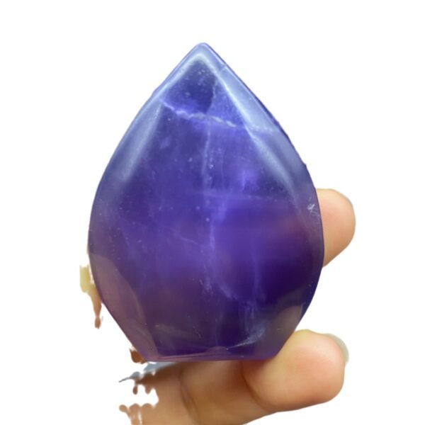 天然萤石水滴 创意摆件水晶小摆件桌面摆件手工雕刻件装饰品 - 图片 5