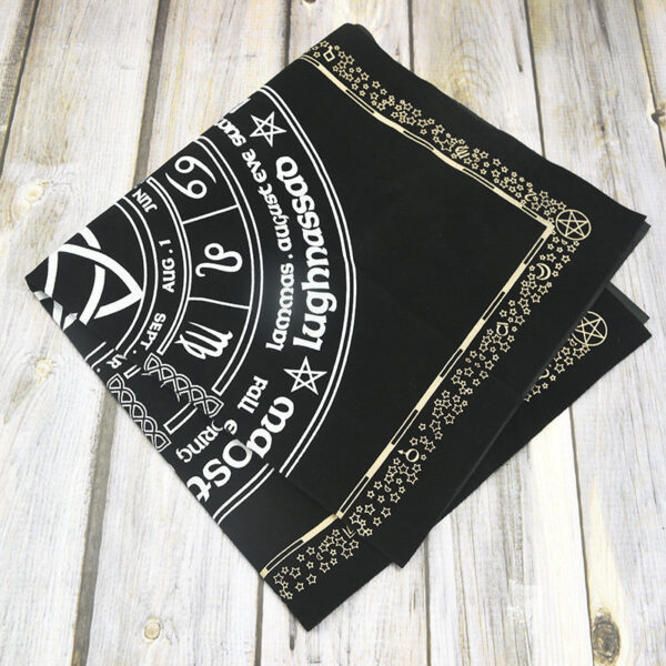 Triquetra Pagan Wheel of the Year 女巫日历塔罗牌altar桌布 - 图片 2