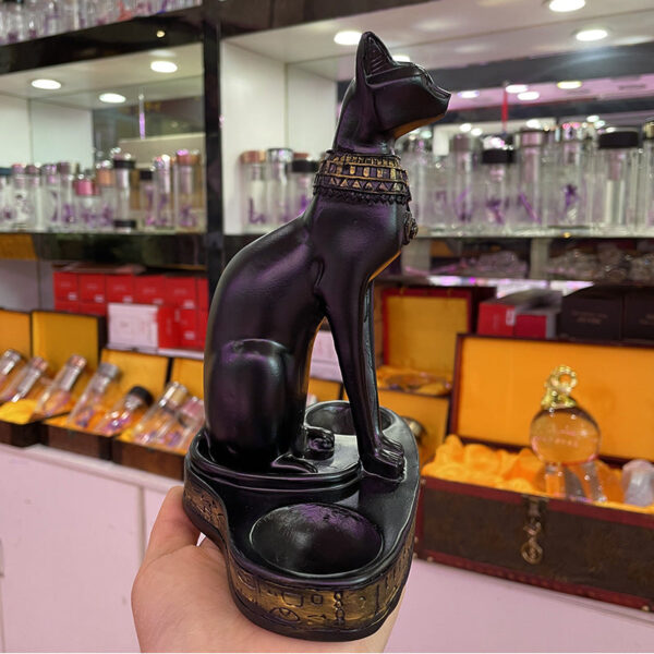 异域风情埃及阿努比斯神猫树脂工艺品底座 - 图片 2