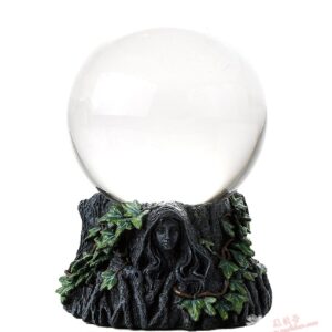 *正品进口三女神水晶球及支架10厘米 水晶球摆件 加强水晶魔法现货