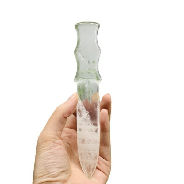 天然白水晶雕刻水晶匕首客厅办公装饰摆件 热销 - 图片 5