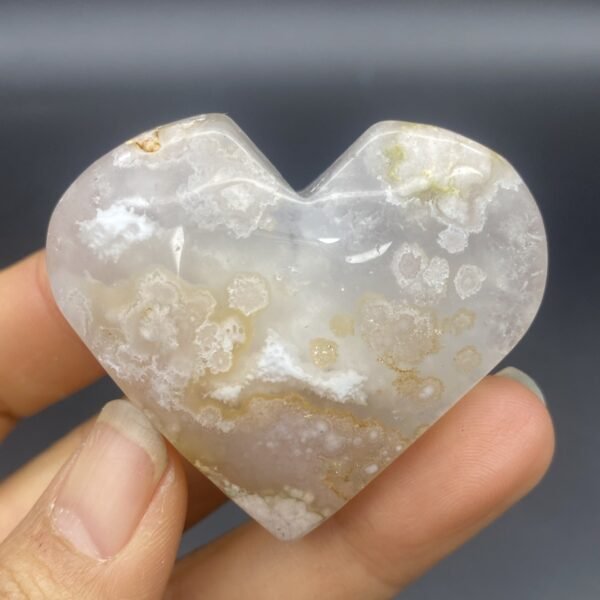 天然玛瑙爱心火苗创意摆件水晶小摆件桌面摆件手工雕刻件装饰 - 图片 6