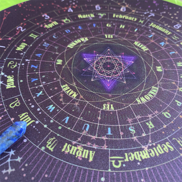 北欧星空字母数字是否可能未知灵摆仪式橡胶垫直径22cm - 图片 2