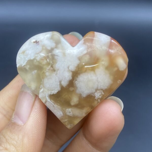 天然玛瑙爱心火苗创意摆件水晶小摆件桌面摆件手工雕刻件装饰 - 图片 4