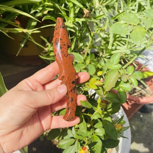 天然红曜石水晶匕首客厅办公装饰摆件 热销