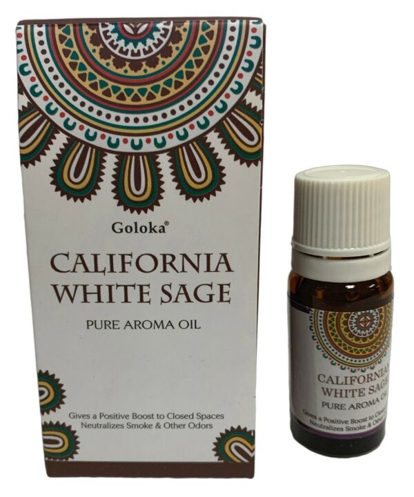正品 Goloka香熏精油白鼠尾草Palo Santo没药纯广藿香Nag Champa精油 - 图片 3