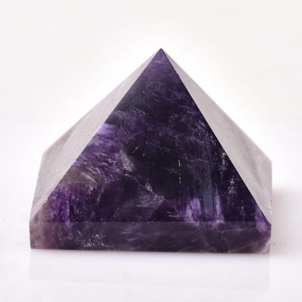 天然梦幻紫水晶金字塔 能量晶石 车载水晶工艺品摆件礼品 - 图片 2