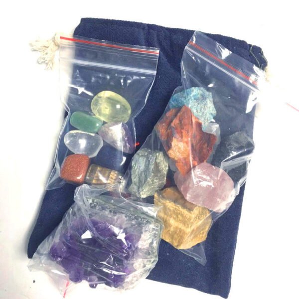 天然紫晶簇 组合15件套 水晶矿石 紫晶簇套装收藏 - 图片 2