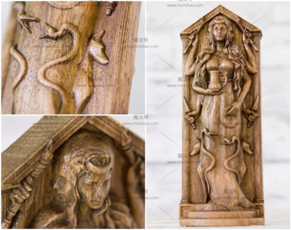 *正品 进口HEKATE手工定制赫凯特塑像 异教徒家庭祭坛异教徒女神 赫卡特 - 图片 4