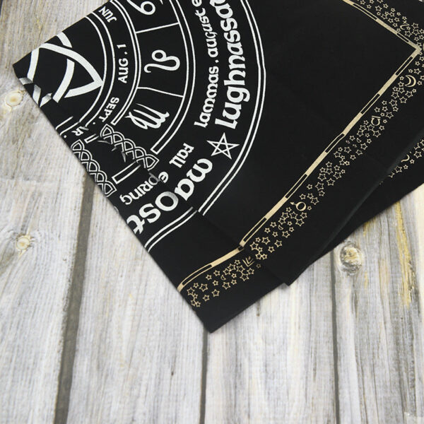 Triquetra Pagan Wheel of the Year 女巫日历塔罗牌altar桌布 - 图片 3