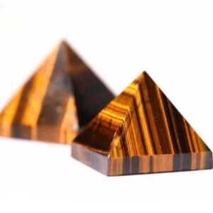 天然黄虎眼石金字塔 水晶摆件能量原石 水晶工艺品摆件