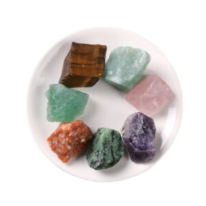 七脉轮原石碎石 能量水晶石香薰石 扩香石 水晶装饰摆件 仪式工具