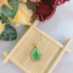 天然能量水晶 冰花锆石微镶锆石吊坠灵气师手工