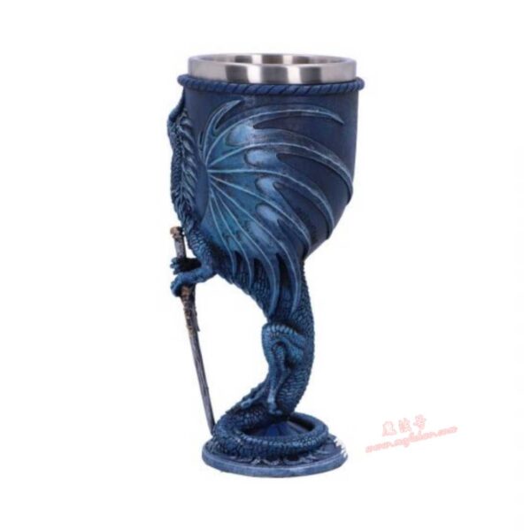 *露丝·汤普森的海刃高脚杯17.8cm 海刃蓝色水龙高脚杯 - 图片 4