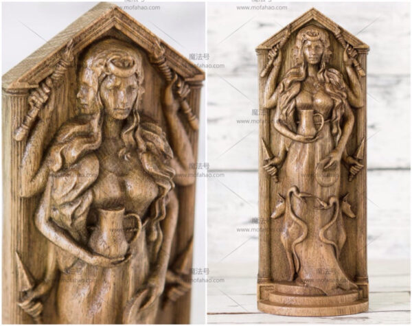 *正品 进口HEKATE手工定制赫凯特塑像 异教徒家庭祭坛异教徒女神 赫卡特 - 图片 2