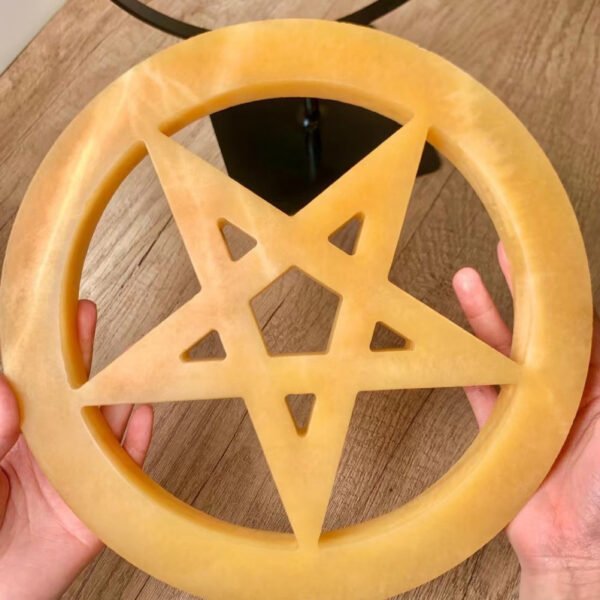 梅尔卡巴五芒星天然黄玉能量放大器 - 图片 2