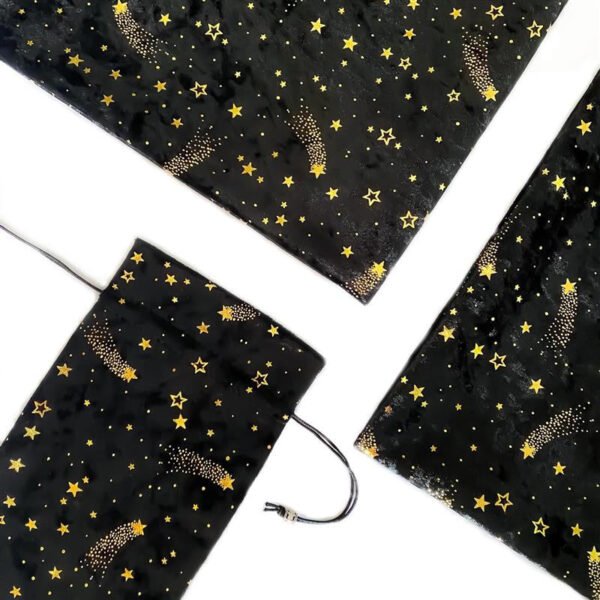 塔罗牌桌布牌袋钻石绒鎏金星空流星 装饰塔罗布