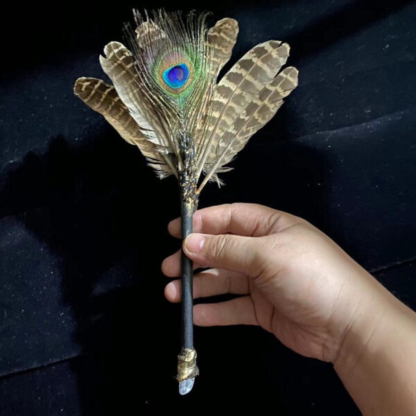 FHSJP 2022新款WITCHmace魔法棒magic stick金属紫水晶权杖仪式道具 魔法杖 - 图片 7