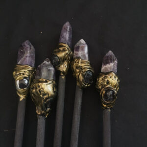 FHSJP WITCH魔法棒magic stick创意紫晶柱权杖仪式道具Magic wand 魔法杖
