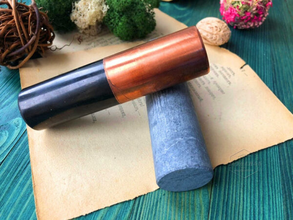 正品 进口顺吉特铜筒和滑石调谐器 能量增强套装冥想平衡脉轮疗愈提升 - 图片 4