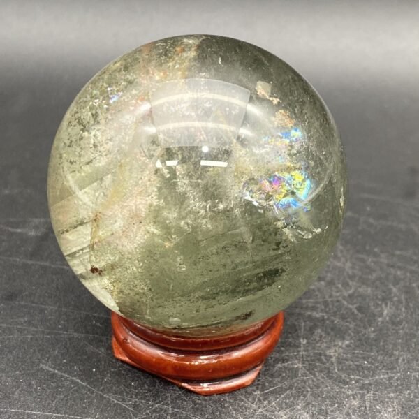 天然绿幽灵球多种水晶手工雕刻件桌面摆件手工雕刻件装饰 - 图片 3
