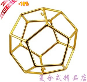 三维的神圣几何冥想多面体24K金 【神圣疗愈风水】