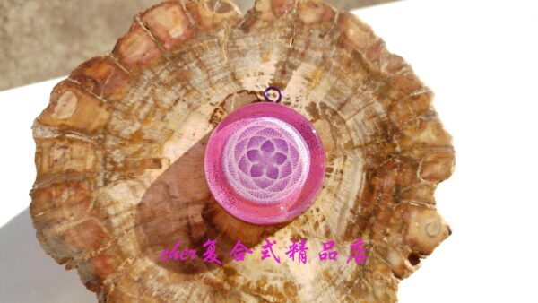 克罗地亚手工 维纳斯 Orgonite 高频能量转换器吊坠 10种爱情水晶 - 图片 4