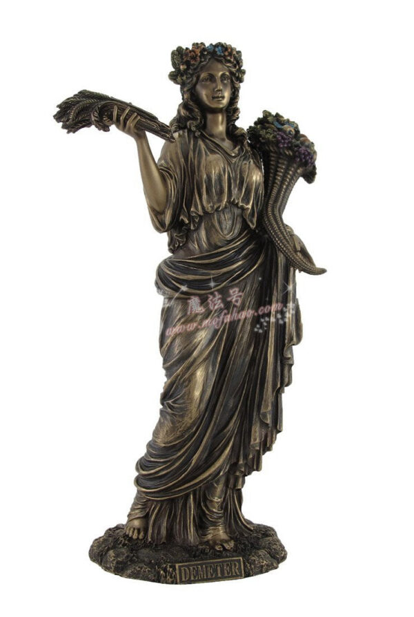 *进口希腊收获女神德米特铜像 婚姻保护者 地球母亲 自然母亲