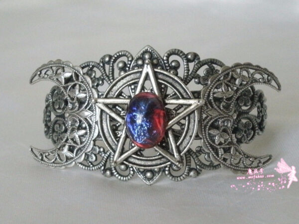 *美国进口镀银女巫手镯 能量饰品 威卡魔法能量 手工巫品 - 图片 4