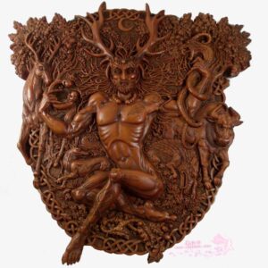 *凯尔特Cernunnos挂件木漆树脂 神圣空间 仪式摆件