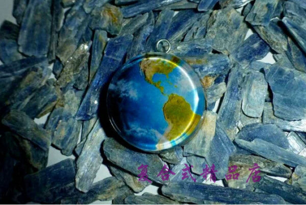 克罗地亚手工“美丽星球地球”Orgone（能量净化）奥根吊坠！ - 图片 2