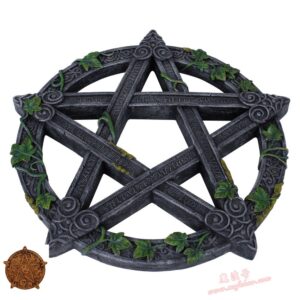 *进口五芒星魔法盘挂件31.5厘米 炼金术符号增强能量 抵御邪恶