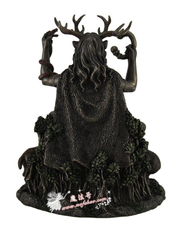 *美国进口Cernunnos和动物青铜雕塑 父神 - 图片 2