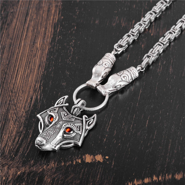 维京魔法收藏~合金维京吊坠  狼头附身符吊坠项链 新品配饰  热款