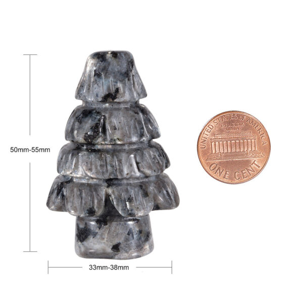 水晶圣诞树手工雕刻 能量发生器 摆件圣诞氛围感桌面创意水晶圣诞树摆设 - 图片 8