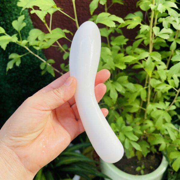 白玉大弯头水晶按摩棒 - 图片 6