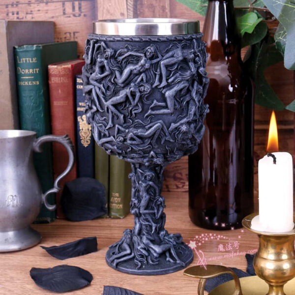 神秘学收藏~进口中世纪魔法仪式酒杯 巫品圣杯 祭坛用品 收藏礼品杯 - 图片 2